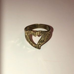14k heart shape ring